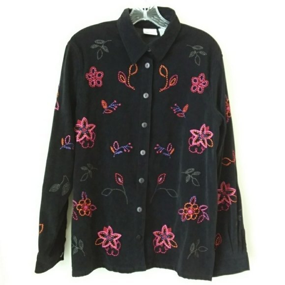 Koret | Black Long Sleeve Button Down Shirt - Picture 6 of 6